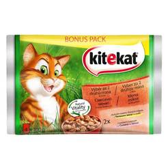 Pouch for cats Mix menu Kitekat Pouch, 4 x 100 grams