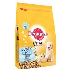 Суха храна за малки кучета средни породи Джуниър Pedigree dry, 3.0 кг