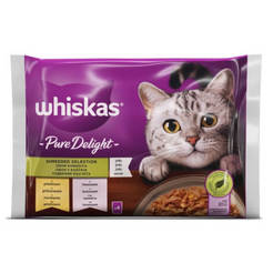 Whiskas, 4 пакетика по 85 г, смесь для блюд в желе Pure Delight 10487 WHISKAS