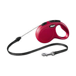 Dog leash Flexi New S 5m red / 15kg