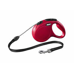 Dog leash Flexi New M 5m red / 20kg