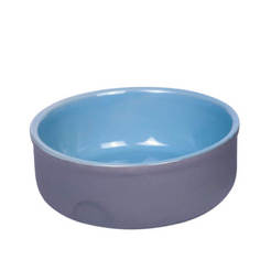 Ceramic feeder Feed - Ф 13 x 5 cm, blue