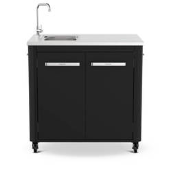 Модул за външна кухня с мивка и смесител, 2 врати - 93.5x67x90см Cozze 90