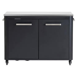 Модул за външна кухня неръждаем плот, 2 врати, кош - 127.4x67x90см Cozze 120