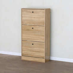 Шкаф за обувки 3 врати 60х24х116см ПДЧ цвят дъб XG6024116BL MHC