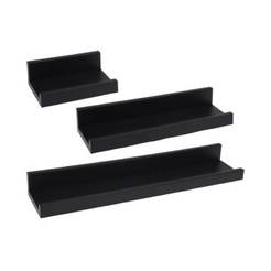 Shelves set of 3 black