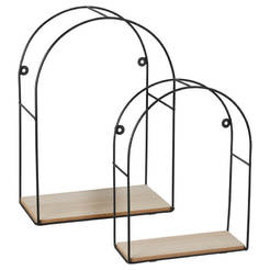 Set of shelves in the shape of an arch - 2 pieces