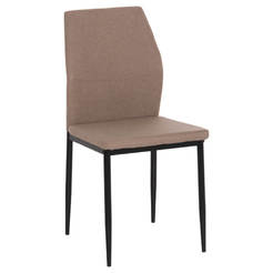 Стол за хранене Diaz 43x52x87см черни крака/бежов