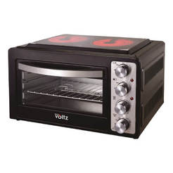 Мини готварска печка с конвекция 38л, 2 котлона V51441A38 VOLTZ