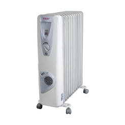 Масляный радиатор с вентилятором CB 2512 E01 V, 12 ребер, 2500Вт + 500Вт, TESY