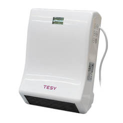 Вентилаторна печка за баня HL 246 VBW, 2kW с дисплей и таймер, TESY