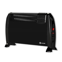 Подов конвектор с вентилатор CFV2000-BL, 2000W, 3 степени, черен