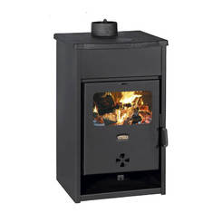 Дровяной камин с чугунной столешницей и нишей, 9 кВт, 76x46x44 см, Ø130 мм, KCP D PRITY