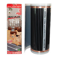 Infrared foil set, 110W, 0.5m2, 1m, 2 terminals, 6 strips, HEAT PLUS