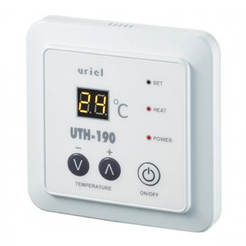 Термостат за вграждане 2.5kW 12A цифров дисплей, UTH 190 HEAT PLUS СОЛ ИНК