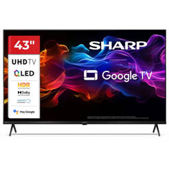 QLED Smart Телевизор 43" 43HP5265E 4K Ultra HD Google TV Dolby Vision Bluetooth SHARP