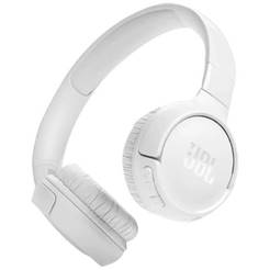 Wireless headphones with microphone T520BT 57h/foldable/voice commands/white JBL