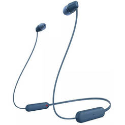 Слушалки безжични WI-C100 25h/ Bluetooth 5.0/ IPX4/ сини