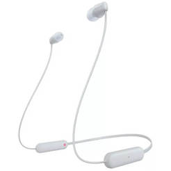 Слушалки безжични WI-C100 25h/ Bluetooth 5.0/ IPX4/ бели