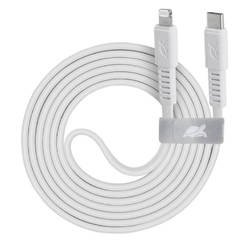 Кабел USB-C/iPhone PS6007 WT12 - 1.2м/ USB 2.0/ 3.0А/ бял