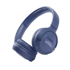 Headphones wireless with microphone T510BT 40h foldable with voice commands, blue
