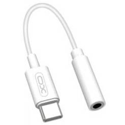 Преходник от 3.5мм стерео към USB-C бял, NB-R161 XO