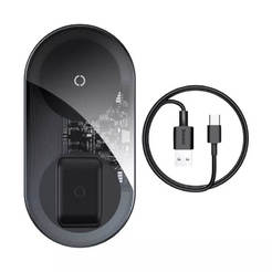Безжично зарядно за телефон Magnetic CX11 - 15W Qi USB-C PD3.0/PD2.0/QC2.0/QC3.0, черно