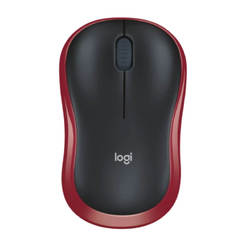 Мишка безжична M185 Red 1000DPI/ червено черен LOGITECH