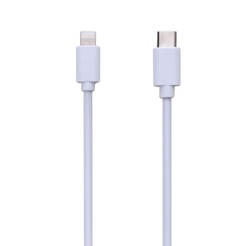 Cable TYPE-C/iPhone 1m 2.4A white, 40430151 TEKMEE