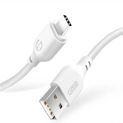 USB-A/USB-C cable 2m 2.1A white, NB103 XO