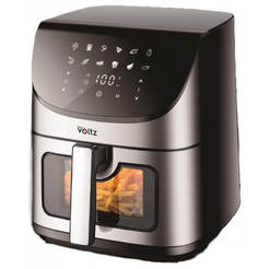 Фритюрник Air Fryer 1700W 7л прозорче за наблюдение inox, V51980X VOLTZ