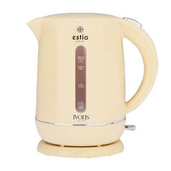 Electric kettle retro design 1.7l Ivoris 2200W cream ESTIA