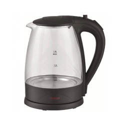 Електрическа кана R51230G, 2200W, 1.8л, стъкло, черна ROSBERG