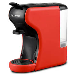 Combined coffee machine with capsules for Dolce Gusto and Nespresso 1450W, 19bar red TCA195N