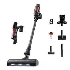 Cordless vacuum cleaner vertical cyclone 45min 3 brushes LED, RH6A75WO ROWENTA