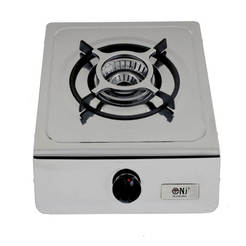 Gas hob 4kW single NJ-100SD piezo crystal with cast iron coffee holders