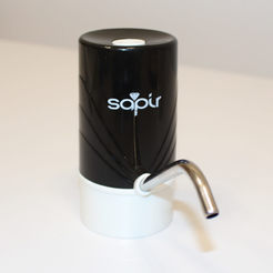 Помпа за вода SP-2013-C, електрическа, USB зареждане, за бутилки до 20 литра, черна