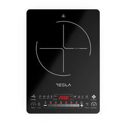 Induction hob single f200 mm 8 stages 2000W LED screen IC400B TESLA