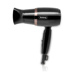 Hair dryer 1600W foldable 2 levels, black R51100J ROSBERG