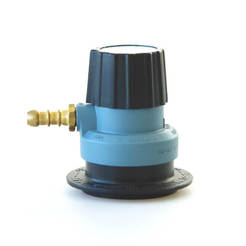 German reducer valve for gas bottle small - high pressure 0-2 bar, ⌀8mm