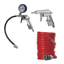 Compressor accessories 3 parts - hose with 2 air guns