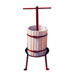 Vertical grape press 39l, 36cm