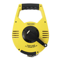 Tape measure 50 meters with reducer 3: 1, metal strip, TOPMASTER