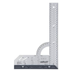 Right angle with protractor - 300 x 200 mm, removable stopper