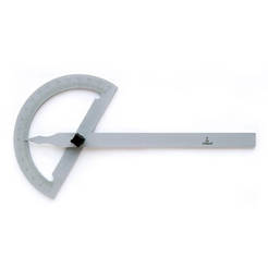 Protractor - 300 mm, F 200 mm, 0-180 °, stainless steel