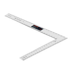 Right angle for measurement - 305 x 203 mm, steel