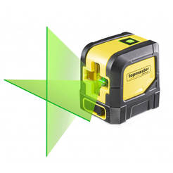 Laser level with crossed lines 15 m, green laser ± 0.3 mm/m 1H1V