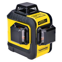 Laser level with 3D green lines 30m ±1.5mm/10m IP54, accessories TOPMASTER