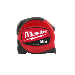 Rubberized tape measure 8m/25mm Slimline