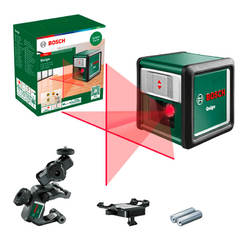 Laser level cross lines 10 m., ±0.8 mm/m Quigo III BOSCH